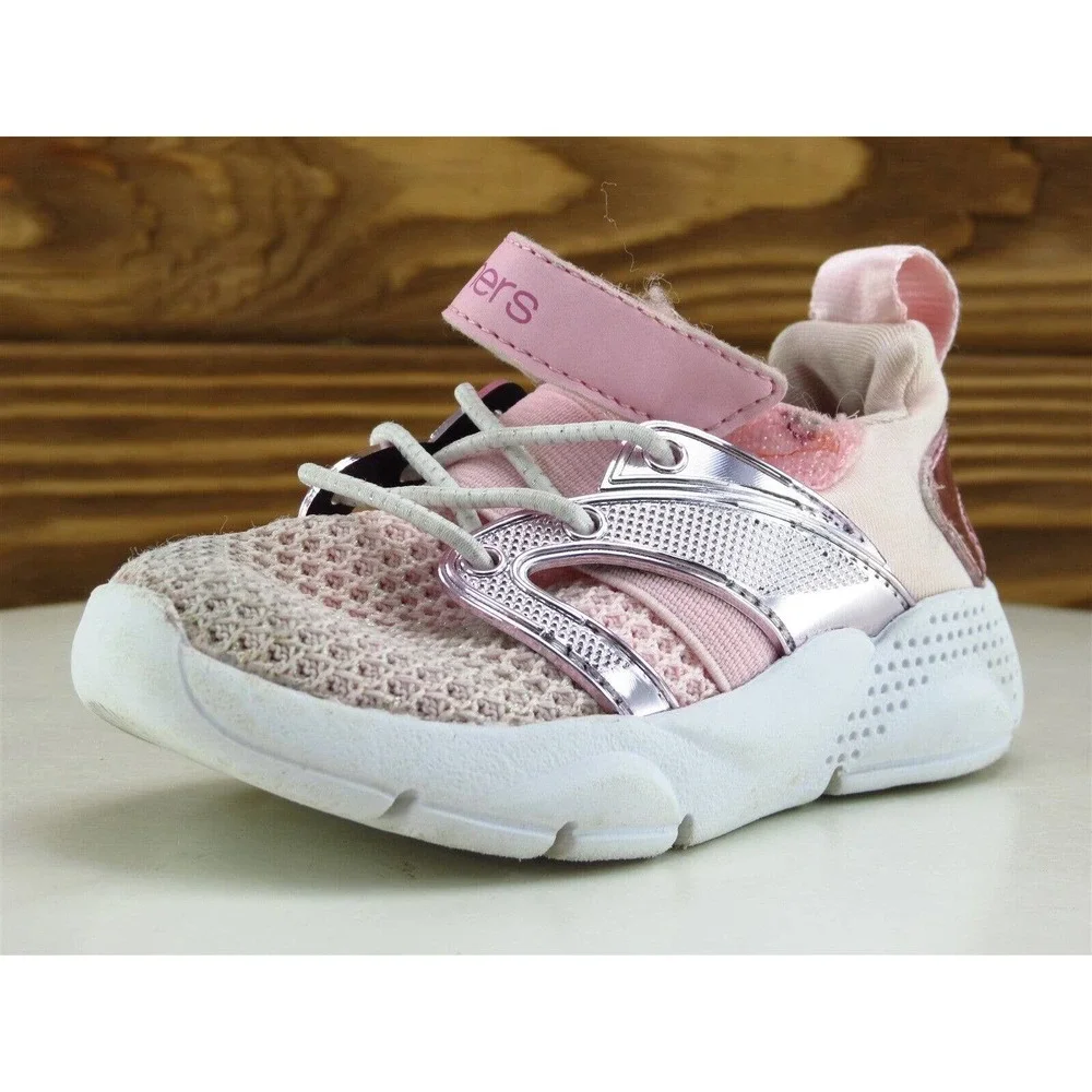 SKECHERS Sz 5 Toddler Shoes‎ Girls Sneaker Pink Synthetic Medium